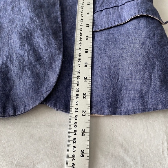 Zara Basic Women's Purplish-Blue‎ Single Button Blazer Size Medium - Picture 9 of 10